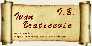 Ivan Bratičević vizit kartica